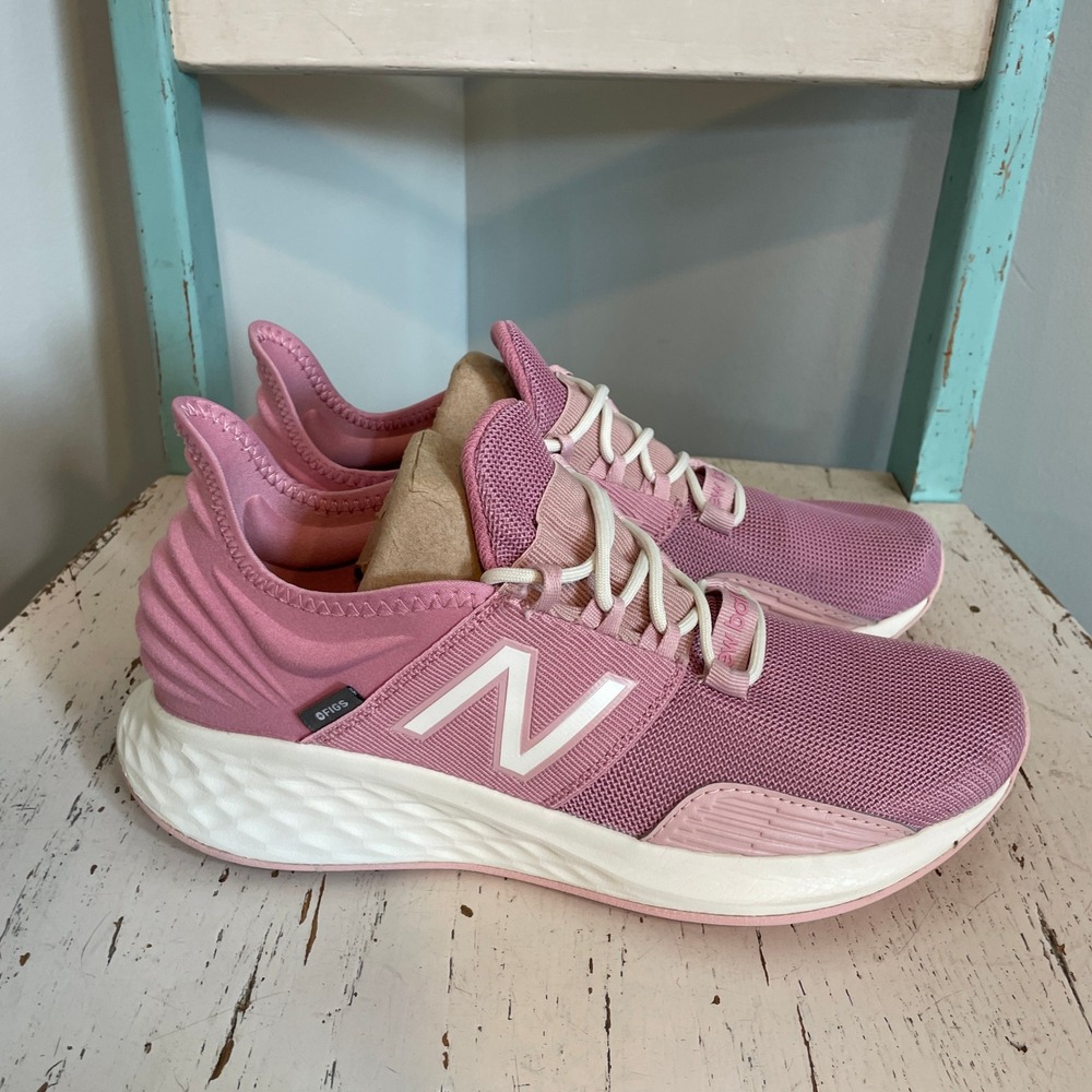 New Balance x FIGS Fresh Foam Roav V1 Pink Athletic Sneakers MROAVPR Womens 8.5 - Picture 6 of 9